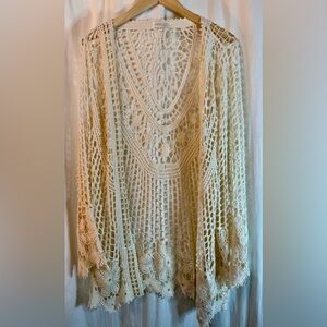 Rebellion Cream Lace Cardigan
